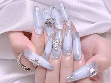 エムズ ネイルサロン(M2)/グレージュチークネイル