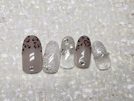 10月定額/レオパードネイル