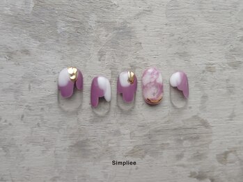 シンプリー ネイルアンドアイラッシュ 祖師谷大蔵店(Simpliee Nail&Eyelash)/【ハンド】ニュアンスネイル