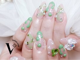 #推しへのバレンタインネイル