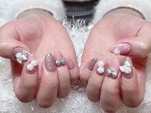 レアネイル 新宿(le'a nail)/リボンバラネイル