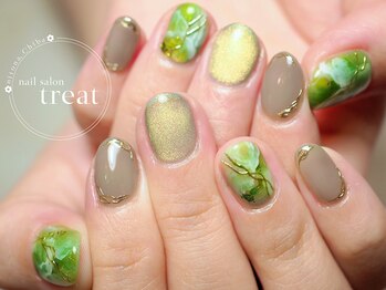 トリート(treat)/天然石/誕生石/ペリドット/8月