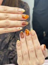 シーシー ネイル アンド アイラッシュ(CeCe Nail&eyelash)/自爪秋ネイル定額コース