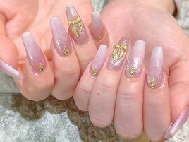 【スカルプ】大人ガーリーネイル