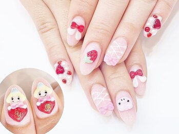 ネイルコレクション ピンク(Nail Collection Pink)/ジェル放題＋キャラ♪くるすけ