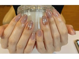 冬ネイル/大人パール