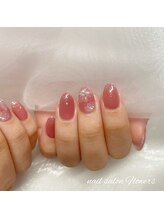 フラワーズ(Flowers)/たらしこみフラワーネイル