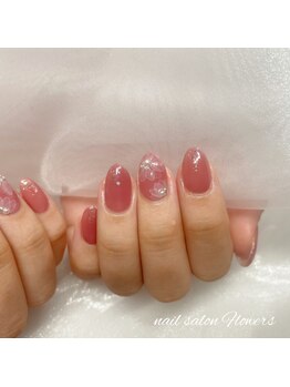 フラワーズ(Flowers)/たらしこみフラワーネイル