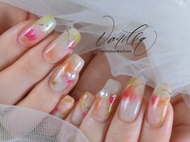 春色ニュアンスネイル