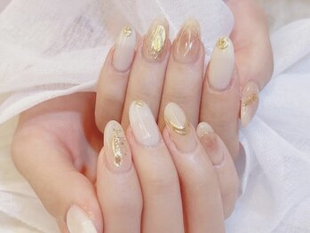 デコール 心斎橋(DECOR)/チークゴールドニュアンスネイル