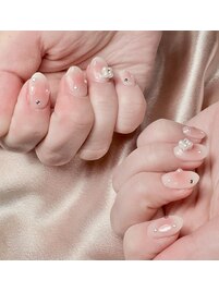 お花チークネイル