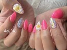 ネオン/フラワーネイル