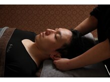 スイミンテラス 八丁堀店/ドライヘッドスパ施術風景