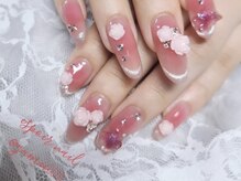 ネイルアンドアイラッシュサロン エスポアール(nail&eyelash salon espoir)/ワンホンローズ♪