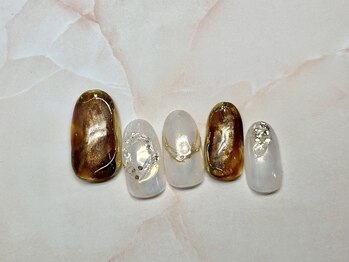 アルク バイ ネオリーブ 荻窪店(arc by neolive)/10月定額/べっ甲ネイル