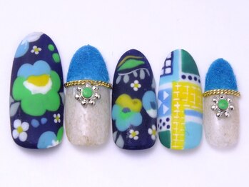 ネイリックス 栄ガスビル(NAILX)/タッキー☆柄ネイル☆