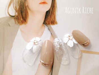 アグニークリッシェ(Agunik Riche)/【フラワーネイル】