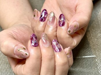 アンドミーネイル 蒲田(&me.nail)/ニュアンス　もやもや　大人上品