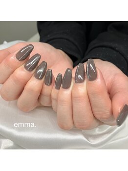 【ワンカラー×ラメライン】