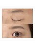 【まつ毛×眉毛】パリジェンヌ(まつ毛パーマ)×美眉Wax＆間引き ¥9350