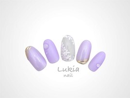 ラベンダー◇ミラーネイル