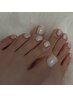 【arisa/yuka限定】オフなし限定！角質ケア付き！FOOTワンカラーコース6980円