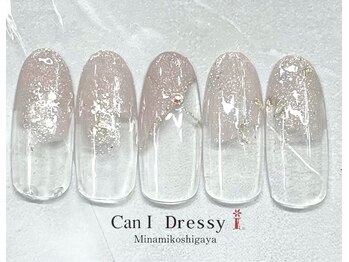 キャンアイドレッシー 南越谷店(Can I Dressy)/シンプル綺麗めネイル