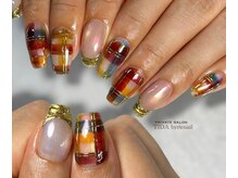 ティダ バイ リエネイル(TIDA by rienail)の雰囲気（秋ネイル♪チェックが映える季節到来っっっカルフルだけど秋。）