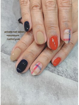 プライベート ネイルサロン マーマ(murmur)/チェックネイル