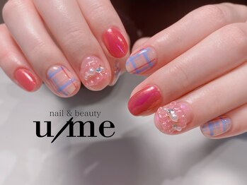 ユーミー(u/me)/フェミニンカジュアルネイル