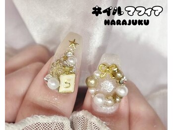 クリスマス/原宿ネイル/ワンホン