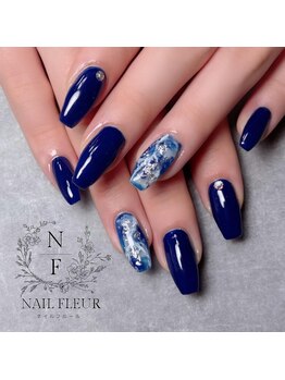 ネイルフルール/マーブルネイル