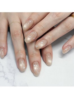 ネイルマムジジ(nailmum jiji)/バブルネイル ベージュクリア