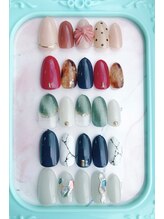 ネイルステーション ブルー(Nail Station BLUE)/9月10月　定額デザイン　￥5700