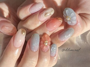 ネイル アヴァンス あべのルシアス店(Nail AVANCE.)/ぷっくりフラワーネイル 太田