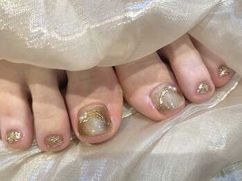 アモフ(amof)/フット親指アート付き