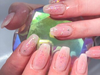 はあとねいる 伏見桃山店の写真/【伏見桃山店】高リピート率!シンプルネイル～トレンドのニュアンスネイルなど人気デザインは¥4400♪
