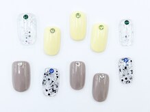 ネイルサロンクイール 宇都宮店(NAIL SALON QUILL)/ストーン×ラメデザイン