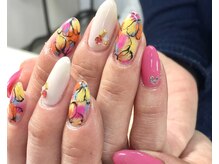 ネイルサロン シェリス(Nail Salon CHELICE)/カラフルフラワーネイル