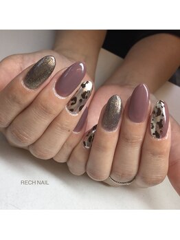 レッシュネイル サロンアンドスクール(RECH NAIL salon&school)/ミラー on レオパード