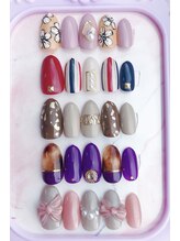 ネイルステーション ブルー(Nail Station BLUE)/9月10月　定額デザイン　￥6500