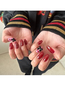 チェックリボン