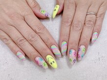 ネイル ビューティーマジック 葛西本店/カラフルスマイルネイル