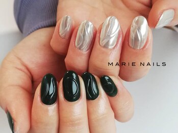 マリーネイルズ 横浜店(MARIE NAILS)/アシンメトリーカラー 1010i