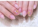 スター×三日月×チークネイル
