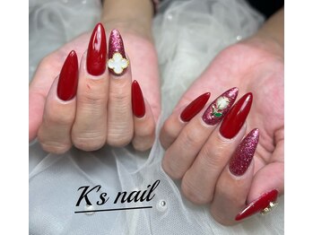 ワンカラー×ラメ