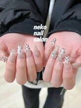 ネコ(Neko)/マグネット　長さだし　キラキラ