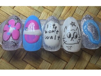 「フィルイン/定額デザイン/つけ放題」　ねいる屋　爪sou【ソウ】/定額8500円コース