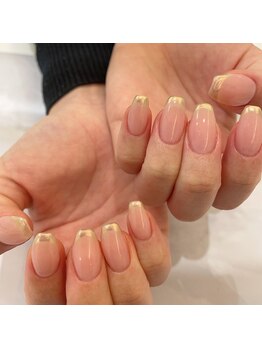 エトワール 御器所店(Etoile)/シンプルオーロラフレンチネイル