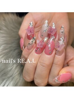 ネイルズリアル 倉敷(nail's RE.A.L)/クリアフレンチ